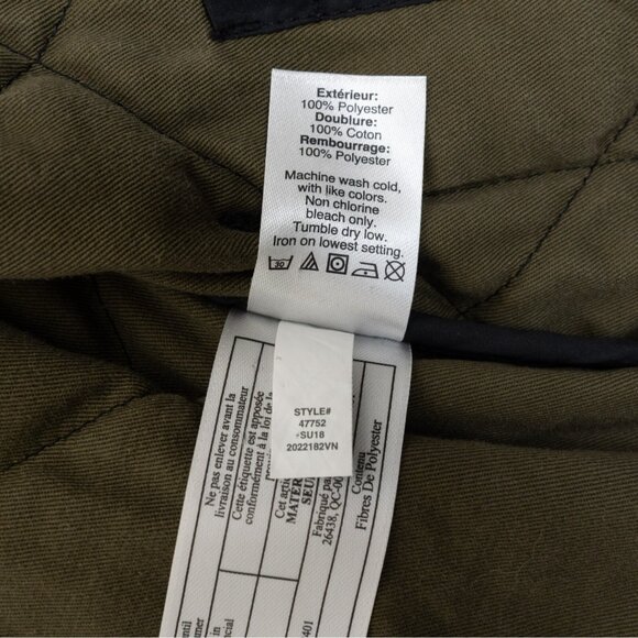 J. Crew Walker Vest Black Quilted Full Zip Lightweight Preppy Medium - Picture 16 of 16